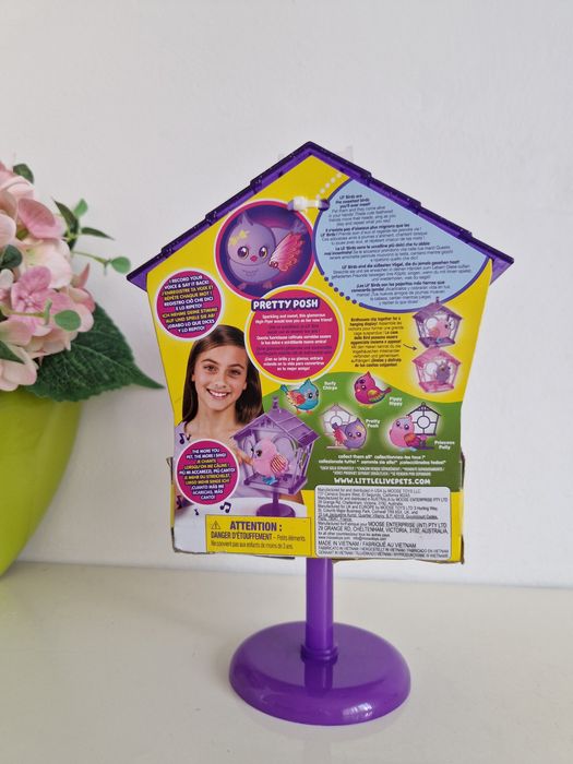 Little live pets ptaszek różowy Princess Lili z domkiem
