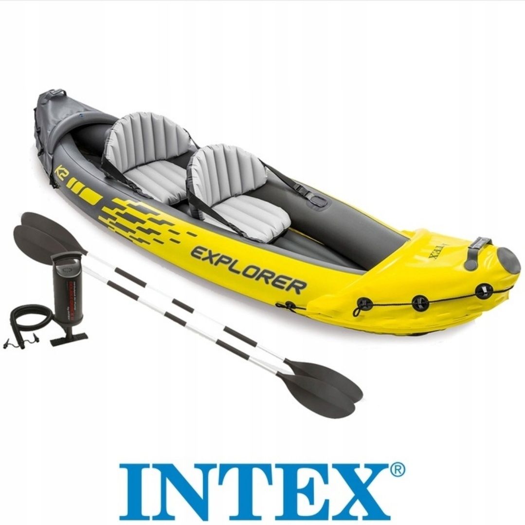 Kajak nadmuchiwany Explorer K2 zestaw 68307 Intex