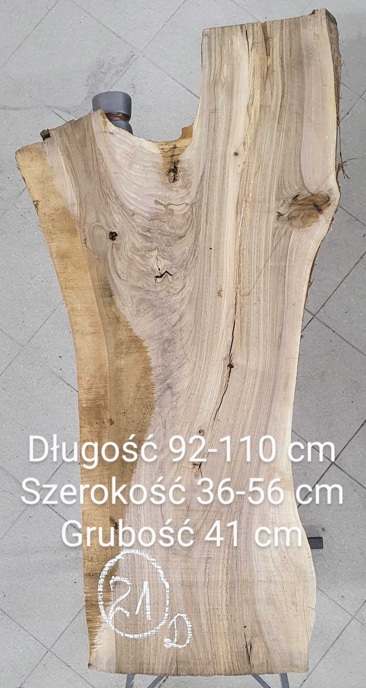 Deska blat stołu żywica monolit live edge orzech włoski 21D