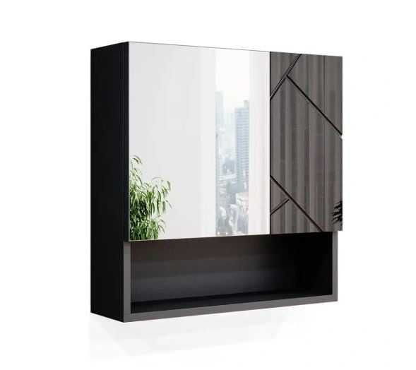 Szafka z lustrem wisząca łazienkowa IRMA ANTRACYT POŁYSK VICCO
