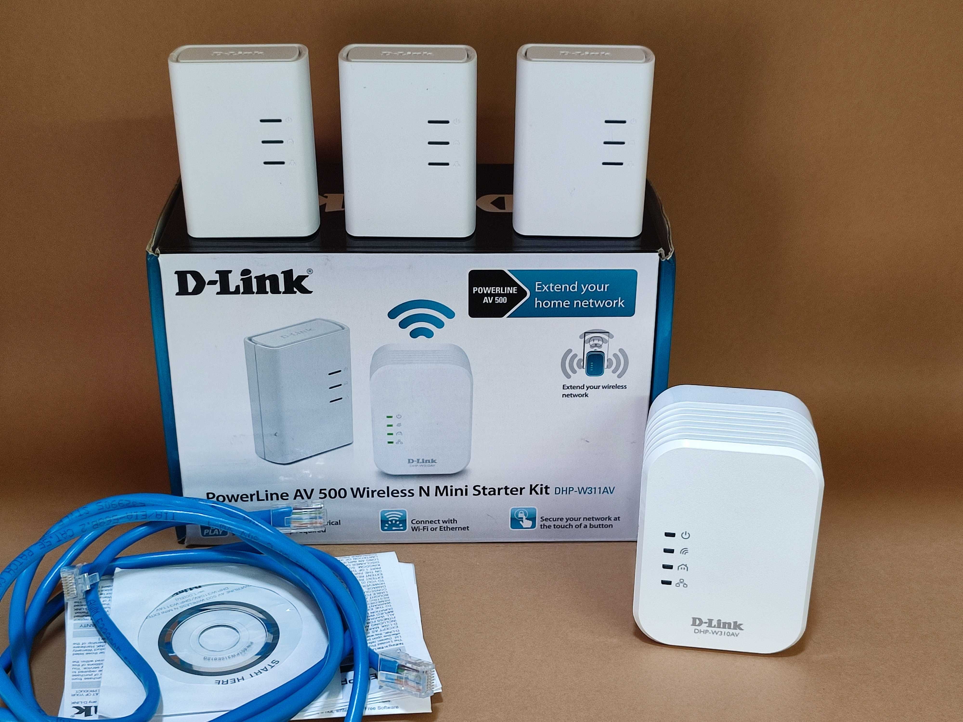 Kit 4x Powerline AV500 Wi-Fi D-Link Repetidor