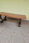 Mesa de madeira retangular