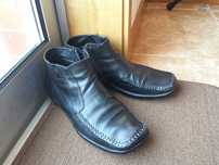 Botas em pele, super confortáveis