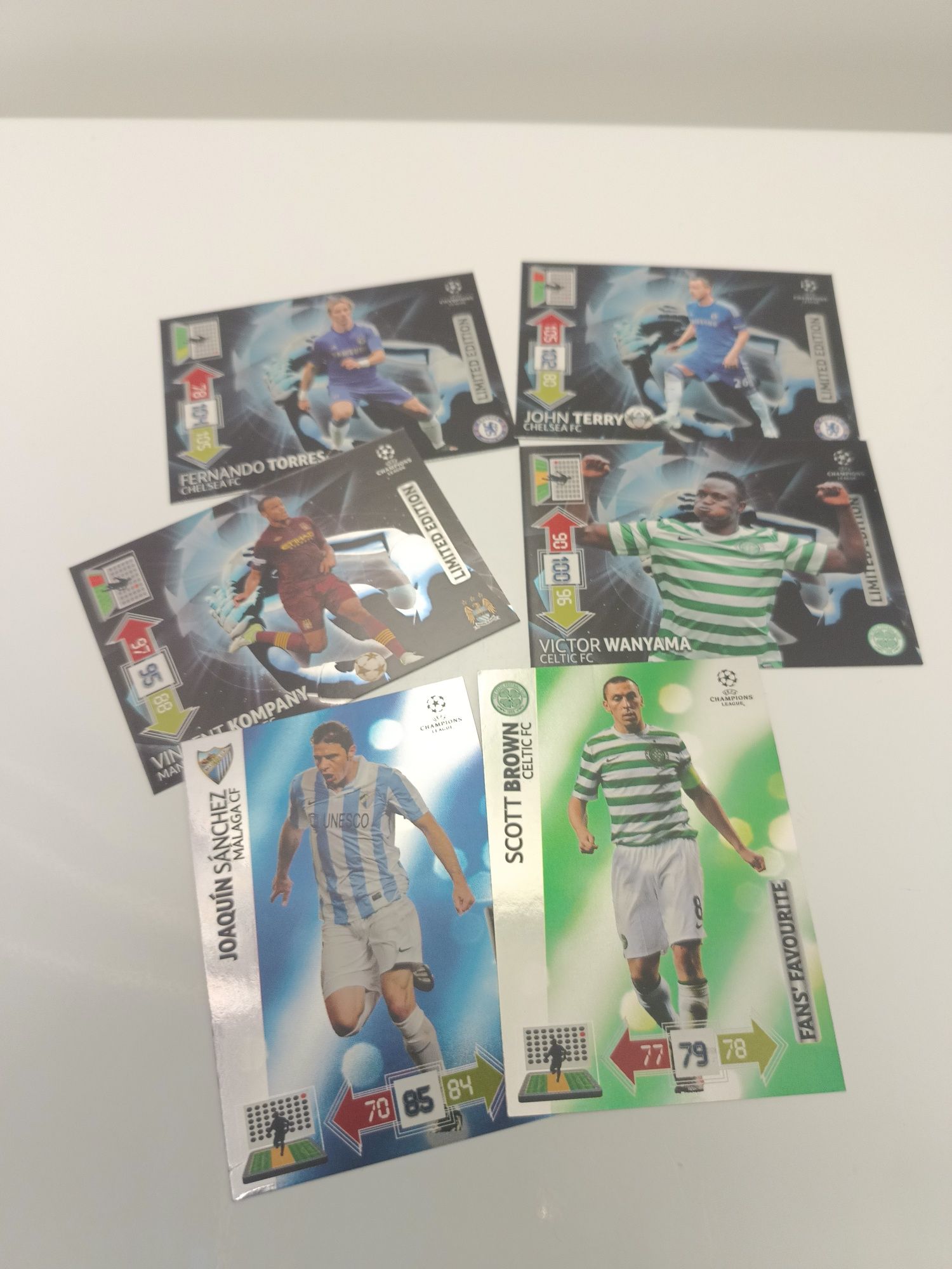 Zestaw 6 kart specjalnych Panini Champions League 2012/13