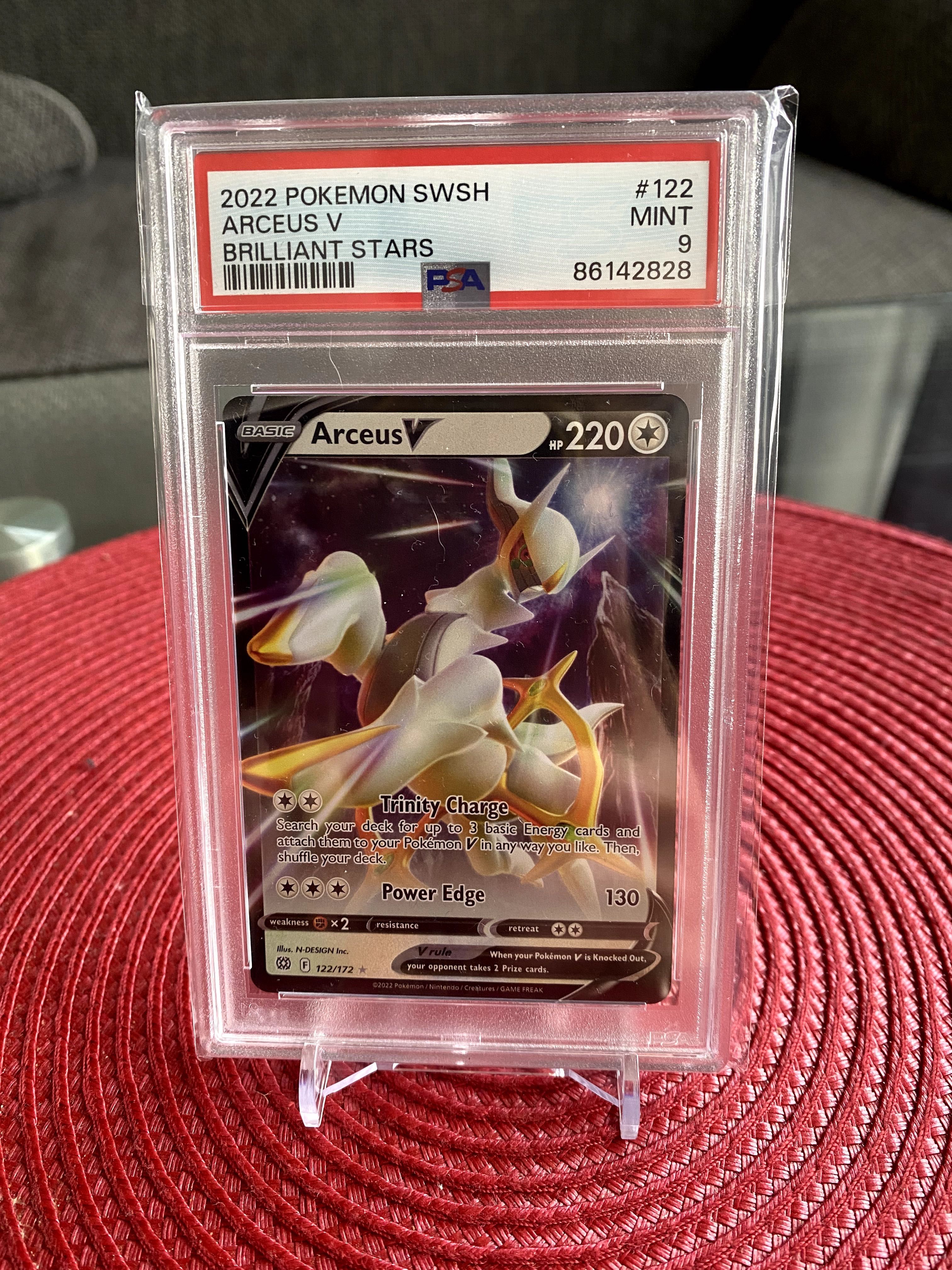 2022 Pokemon SWSH Arceus V PSA 9