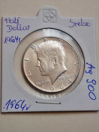 Pół dolarówka z 1964r JF Kennedy.