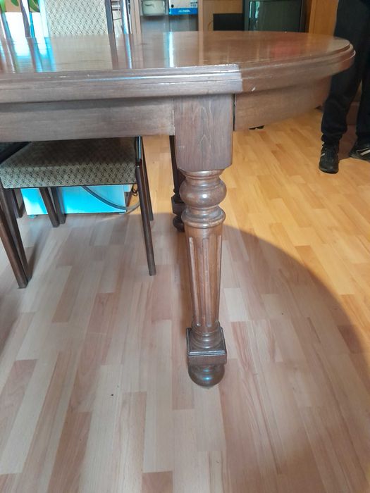 Ciężki solidny Stół dębowy