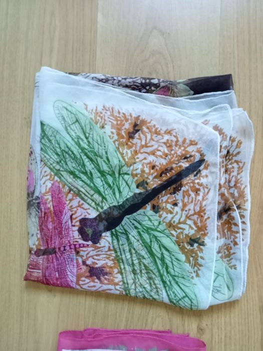 Conjunto 4 lenços de senhora floral natureza