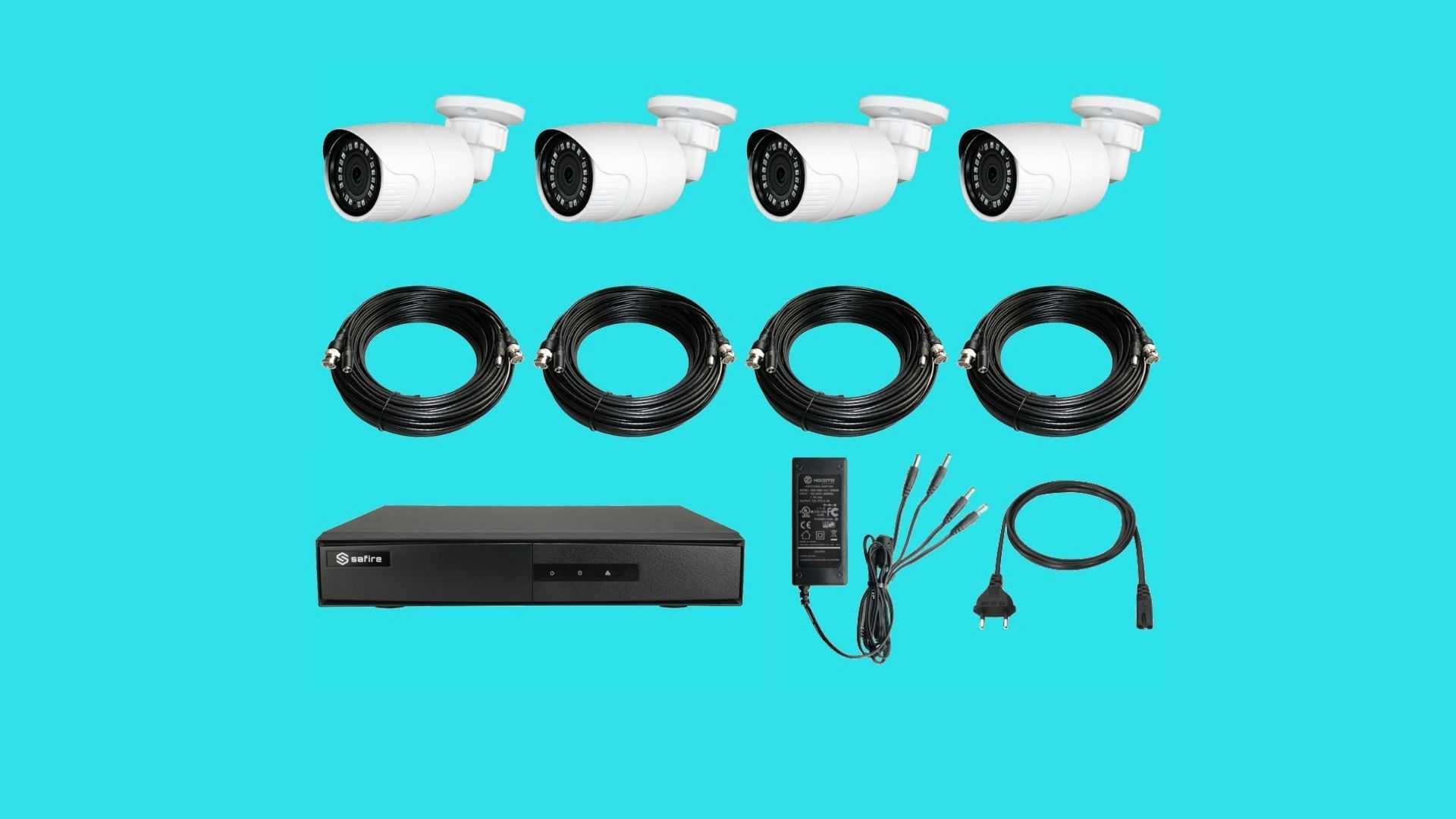 Kit de vigilancia c/ 4 camaras HD 720P DIGITAIS + DVR HDMI + Disco