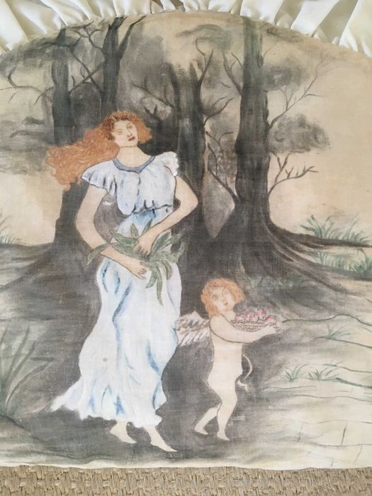 Almofada decorativa  pintada à mão