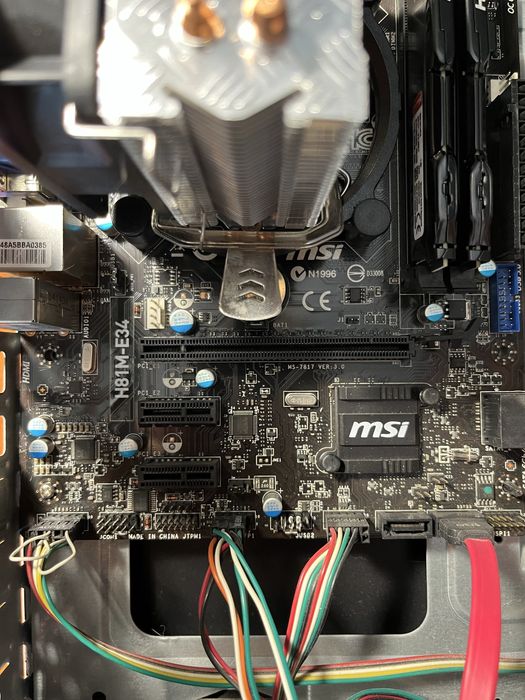 Комплект Материнка MSI H81M-E34 + Intel i5-4460 +16гб