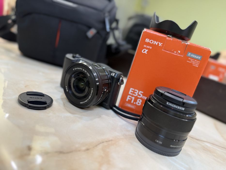 Фотоапарат Sony A5100+ Kit 16-50mm+ обʼєктив фікс Sony E 35mm F/1.8