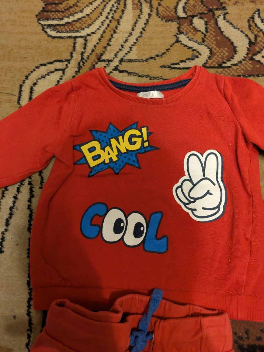 86 czerwony dres dla chłopca So Cute