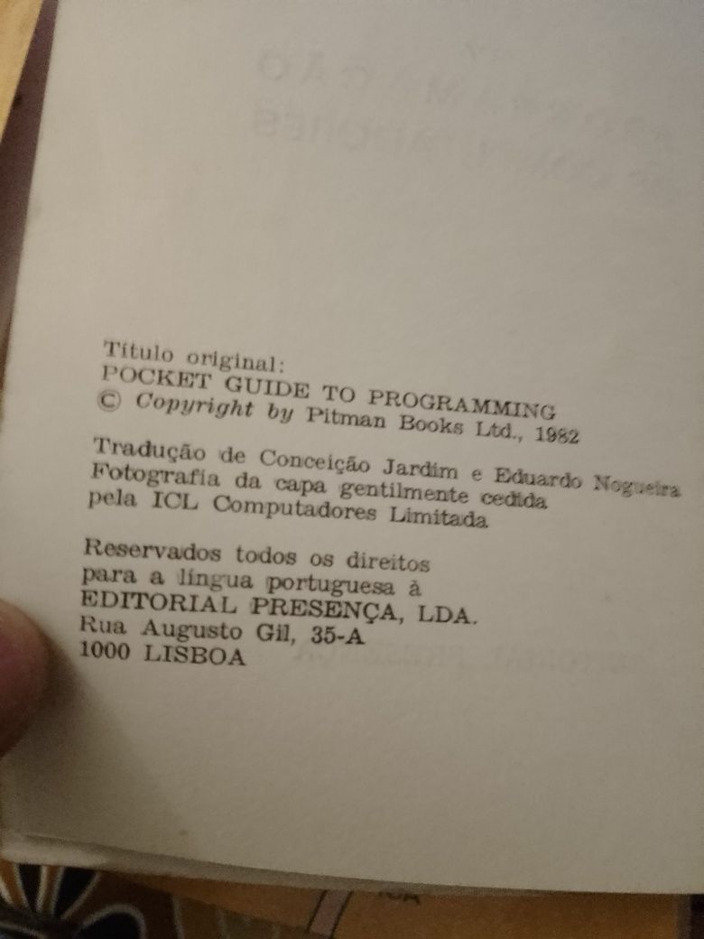Livros de Programaçao antigos e outros  Desde 2E