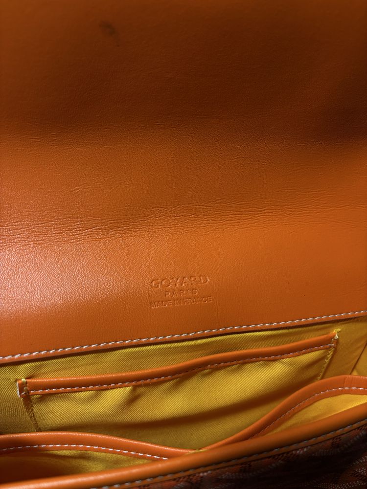 Pomarańczowa torba na ramie Goyard