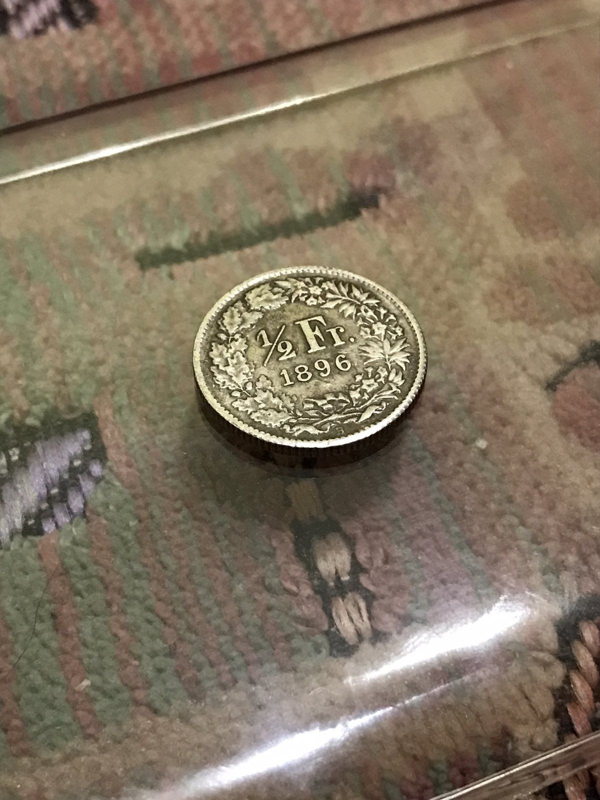 Монета 1/2 Швейцарских франков 1896 года 0,5 CHF