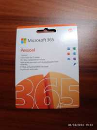 Microsoft 365 pessoal licença 1 ano.