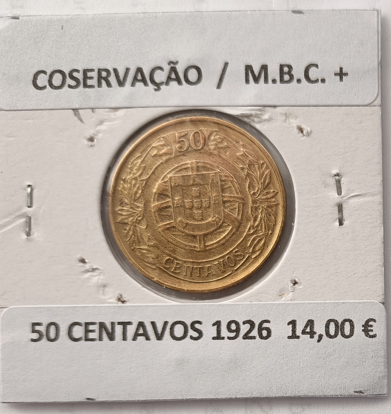 Moeda 50 Centavos da 2ª  República  Portuguesa