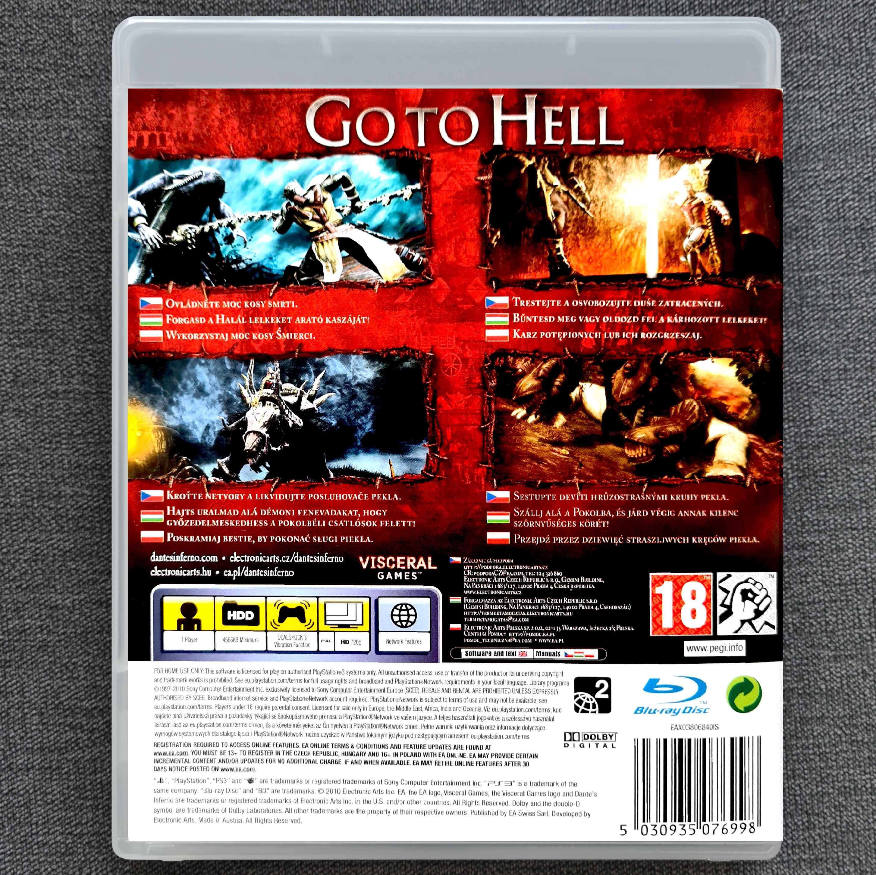 Dante's Inferno Ps3 Pudełkowa Polska Okładka