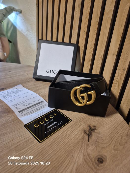 Pasek skórzany Gucci  100 cm