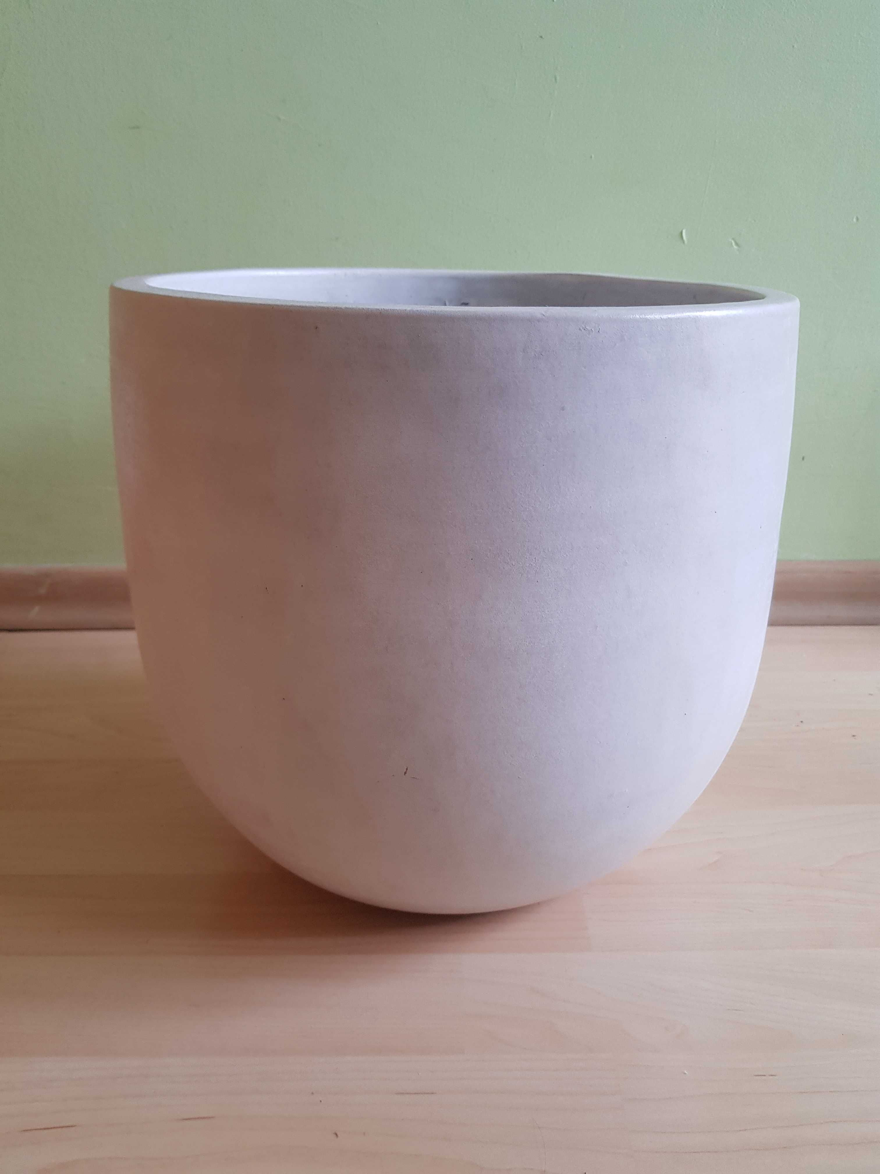 Donica ceramiczna, DUŻA, ciężka, Średnica: 36,5 cm