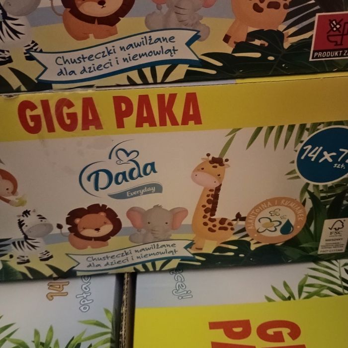 Chusteczki nawilżone Dada 1 karton 14 opakowań
