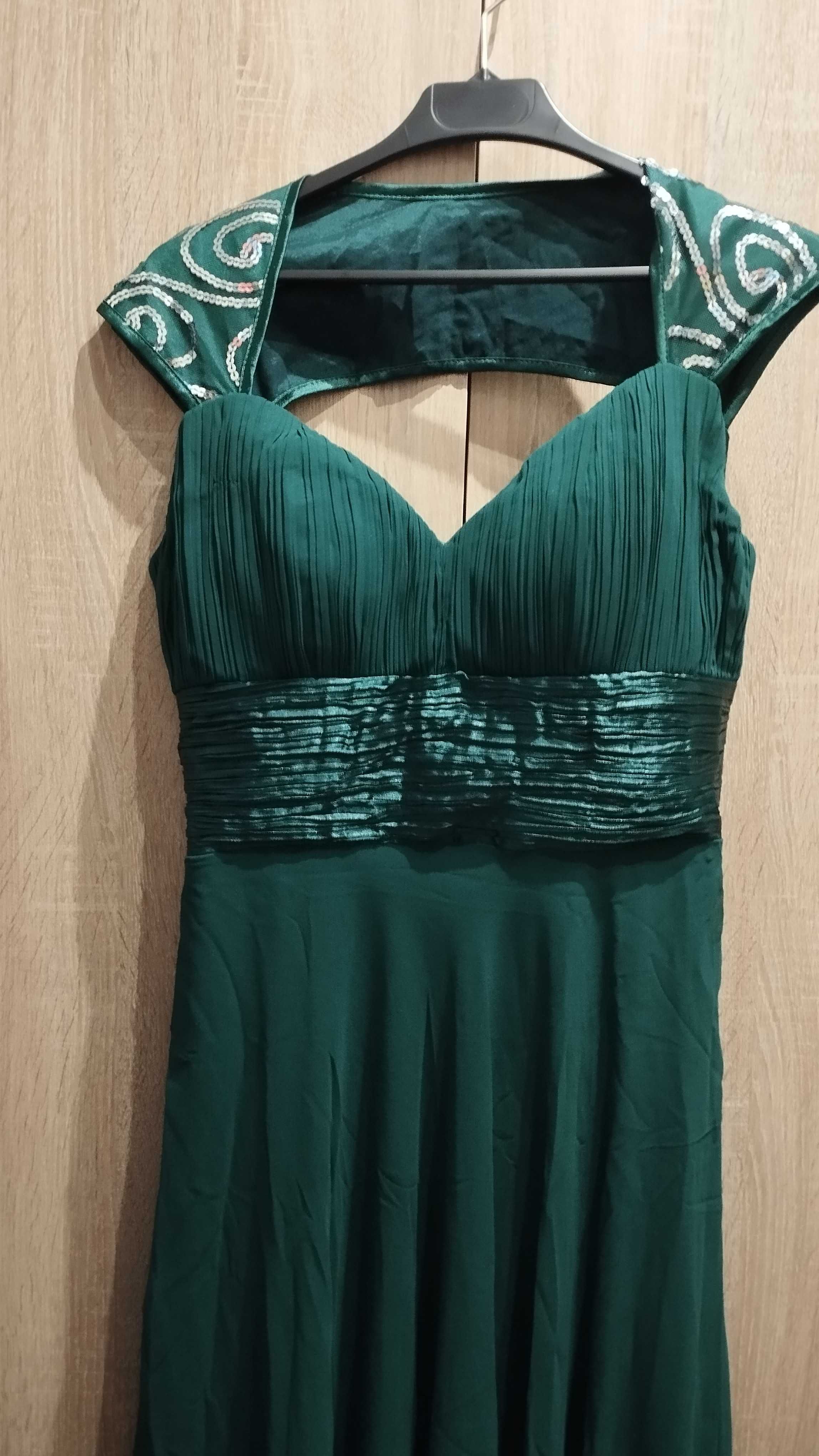 vestido comprido com aplicacoes de cerimonia