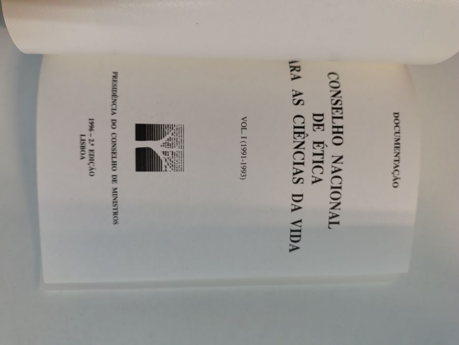 Conselho Nacional de ética para as ciências da vida - Vol. I