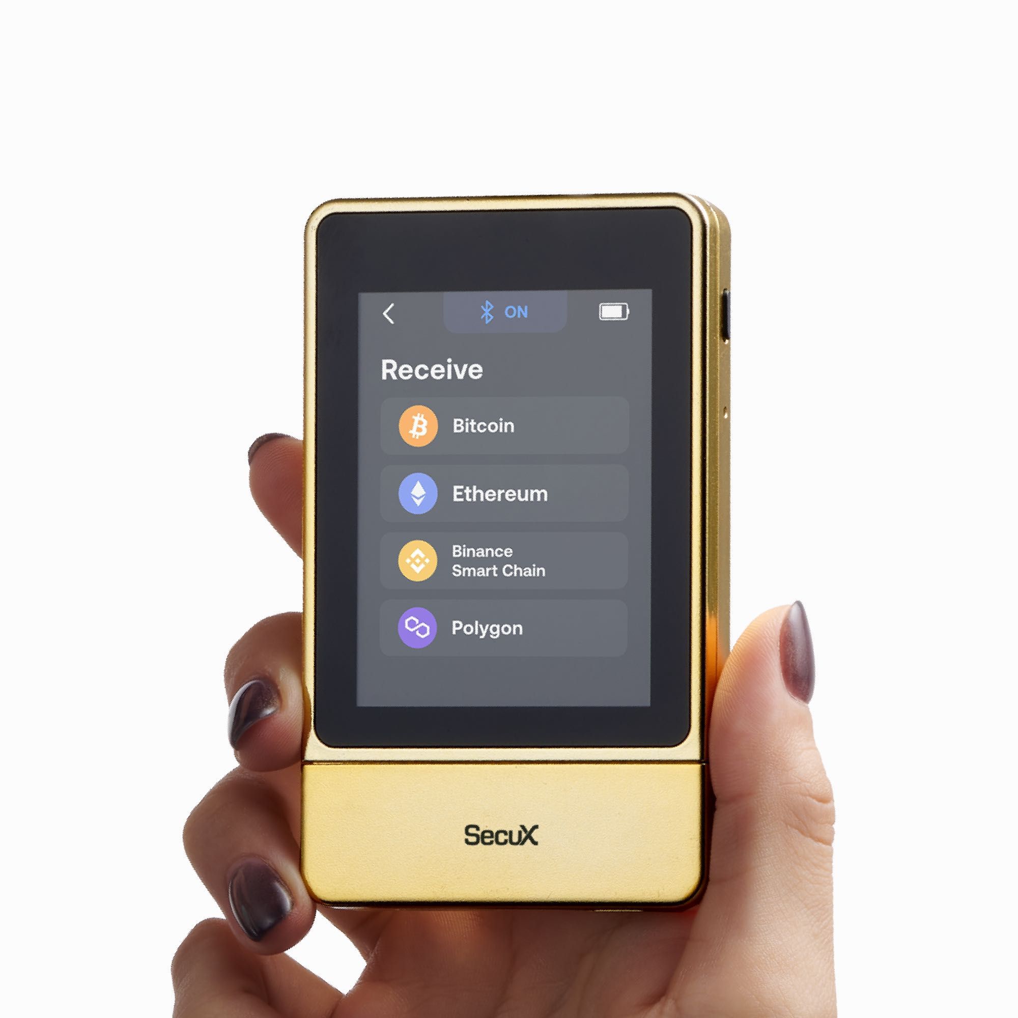 Portfel kryptowalutowy SecuX NeoGold z ekranem dotykowym