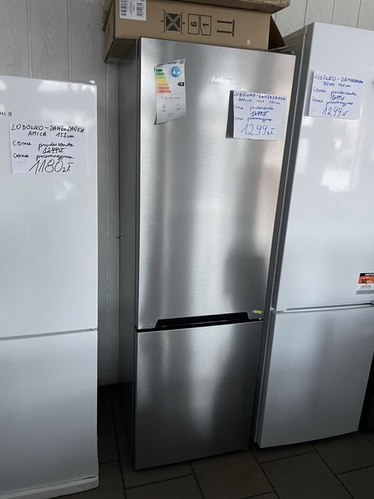 Lodówko-zamrażarka Amica inox 170cm.  Sklep