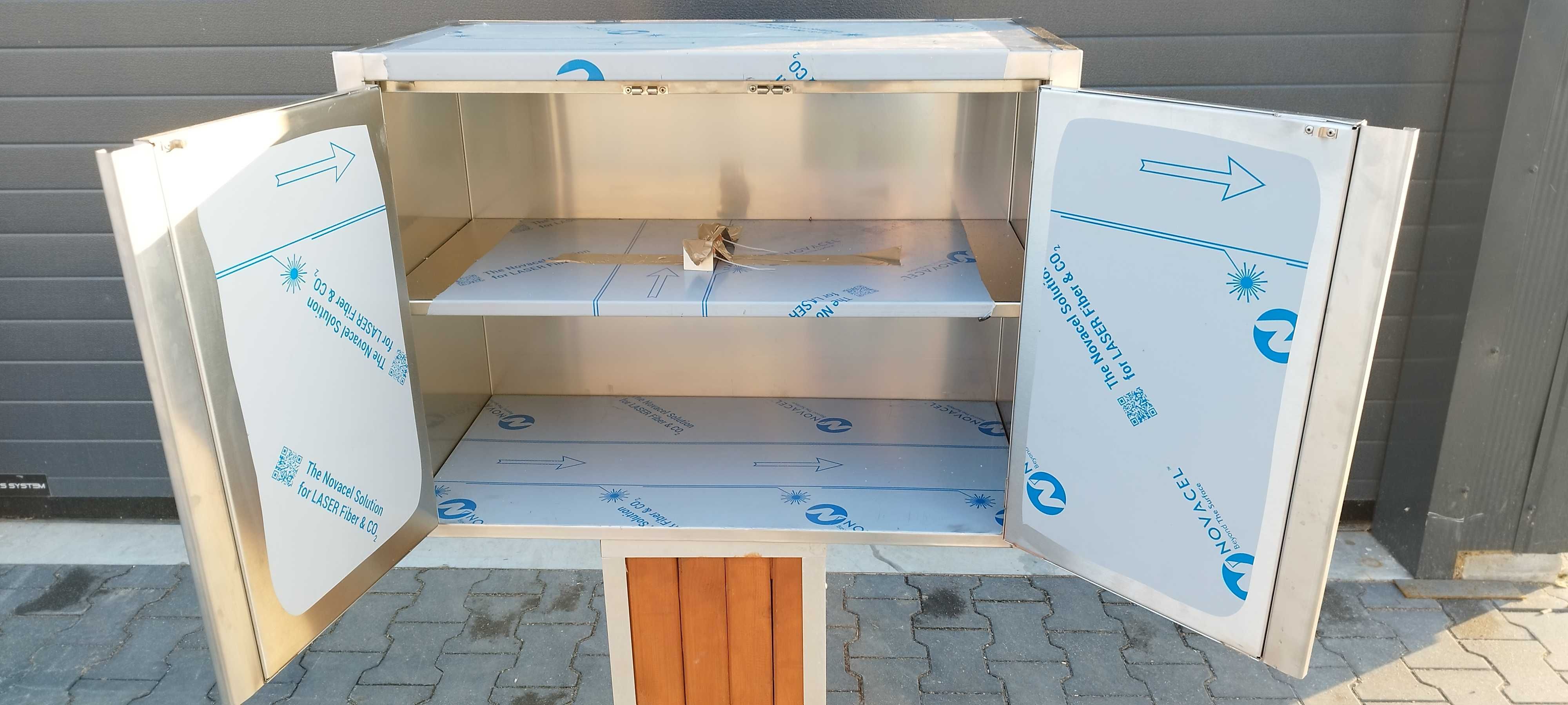 Meble gastronomiczne, Szafka wisząca 800x300x600 Drzwi skrzydłowe