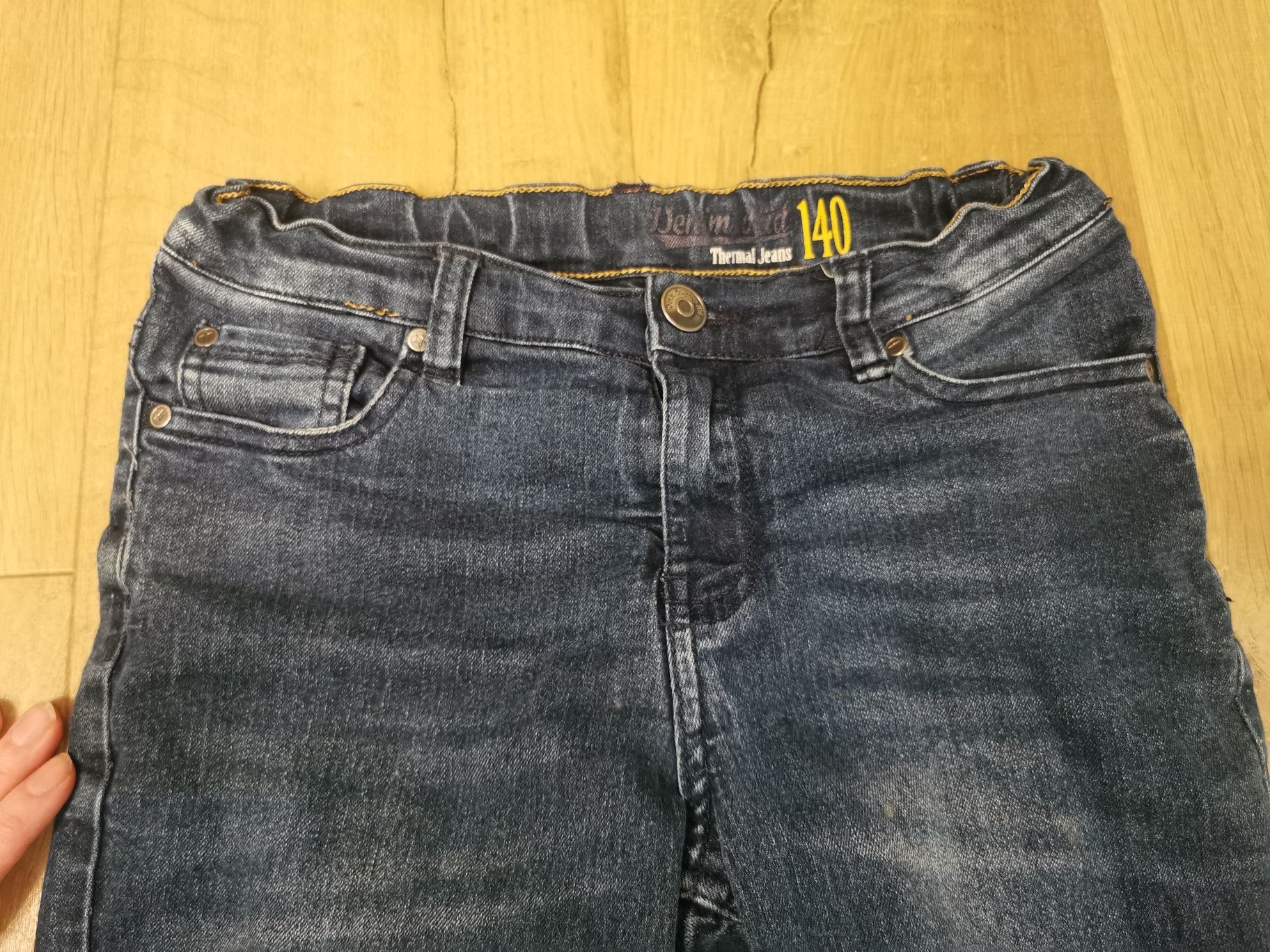 Thermal jeans ocieplane jeansy spodnie c&a