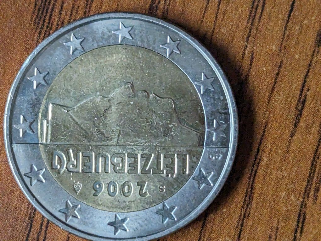 Редкие 2 евро +5 центов  Люксембург