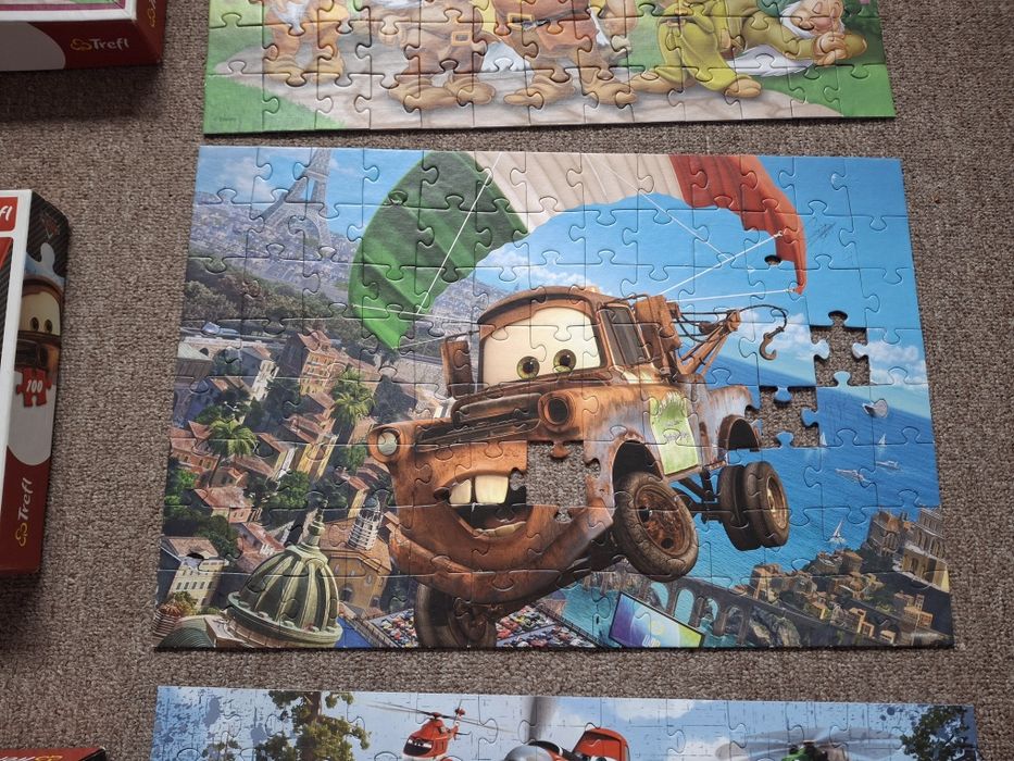 Пазли Trefl тачки сирник машинки 5+ 6 наборів