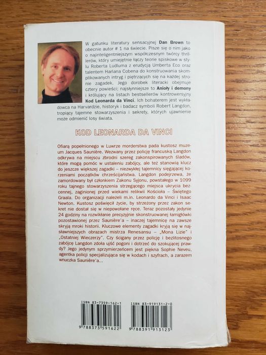 Kod Leonarda da Vinci - Dan Brown. Wyd. Albatros i Sonia Draga 2004