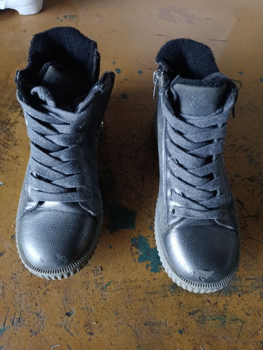 Buty dziewczęce srebrne roz 34