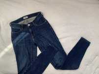 Spodnie jeansowe nowe Wrangler granatowe wysoki stan