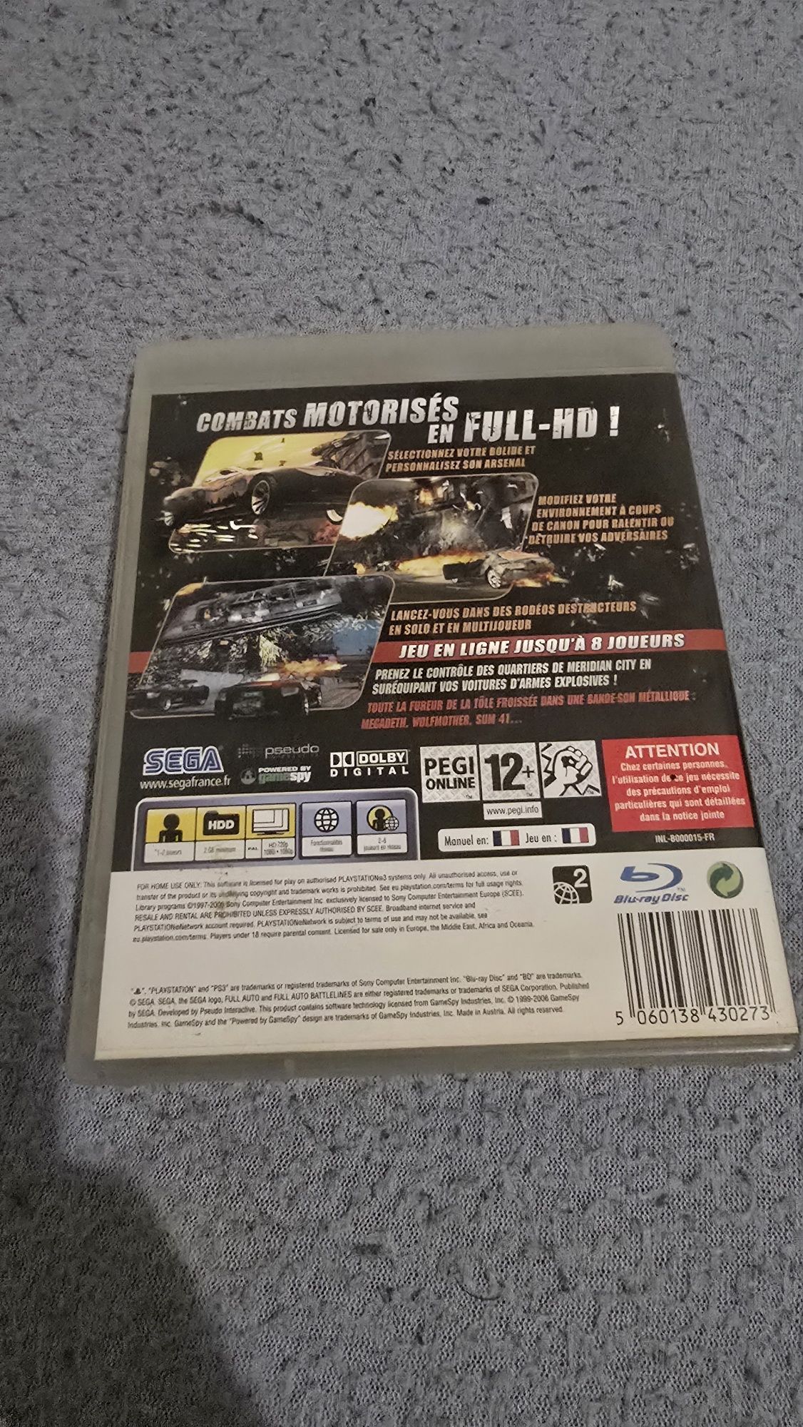 Full Auto 2: Battlelines ps3  em ótimo estado