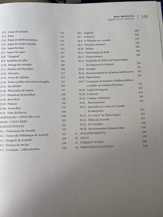 Livro “Memórias de Arazede”