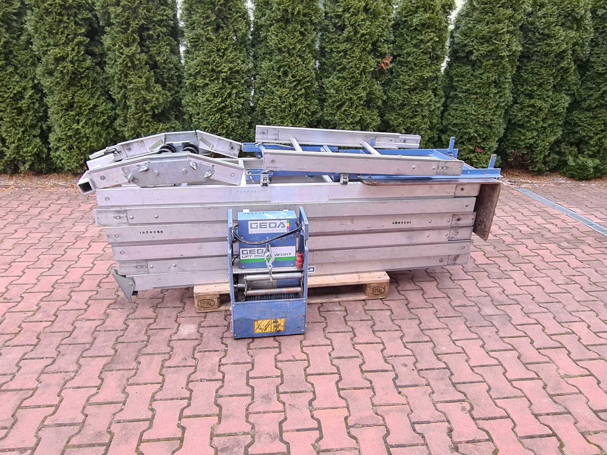 Winda dekarska 13m Geda lift 250