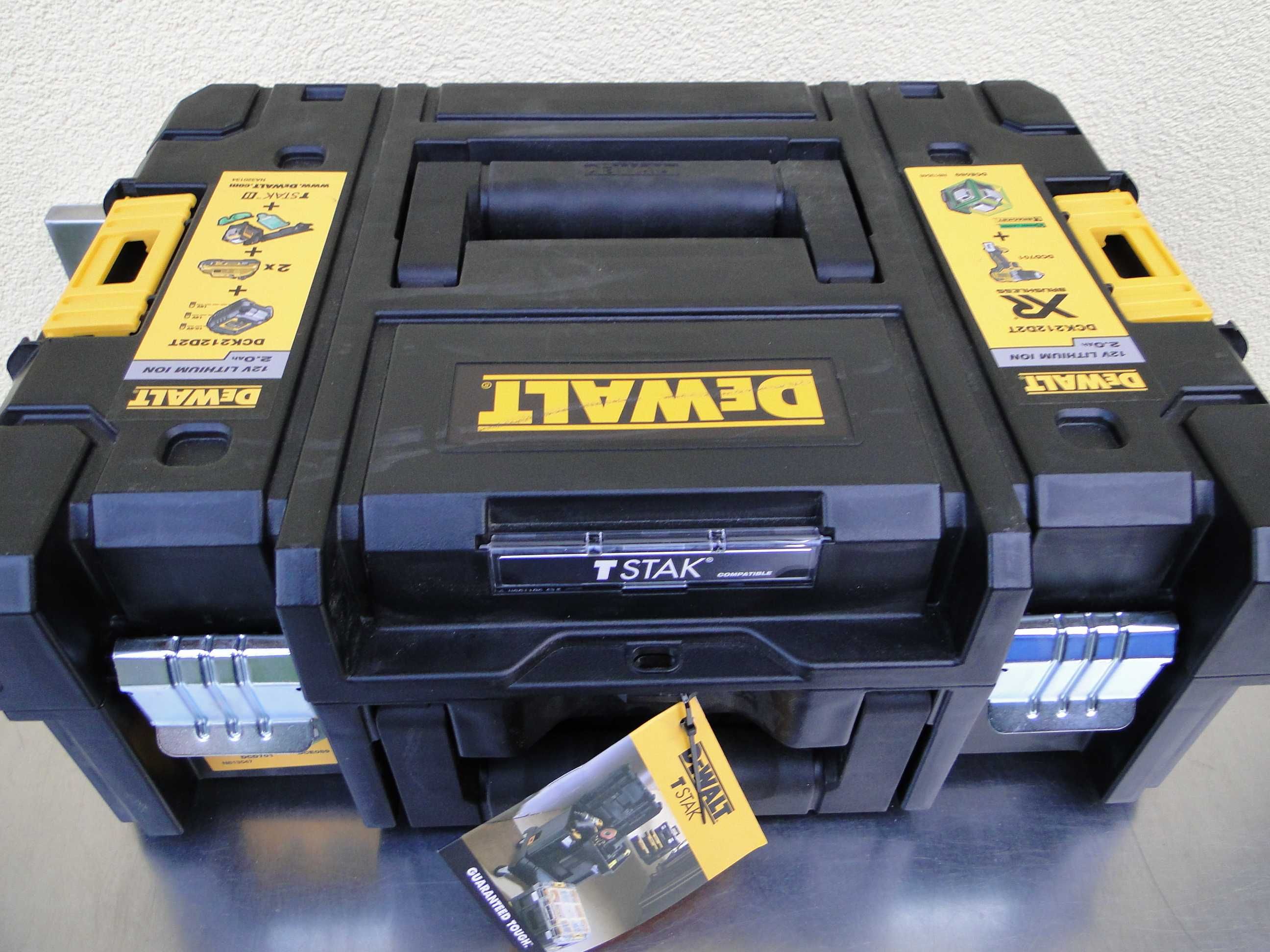 DEWALT DCK212D2T, Zestaw DCD701+DCE089, 12V 2x2Ah, Nowy