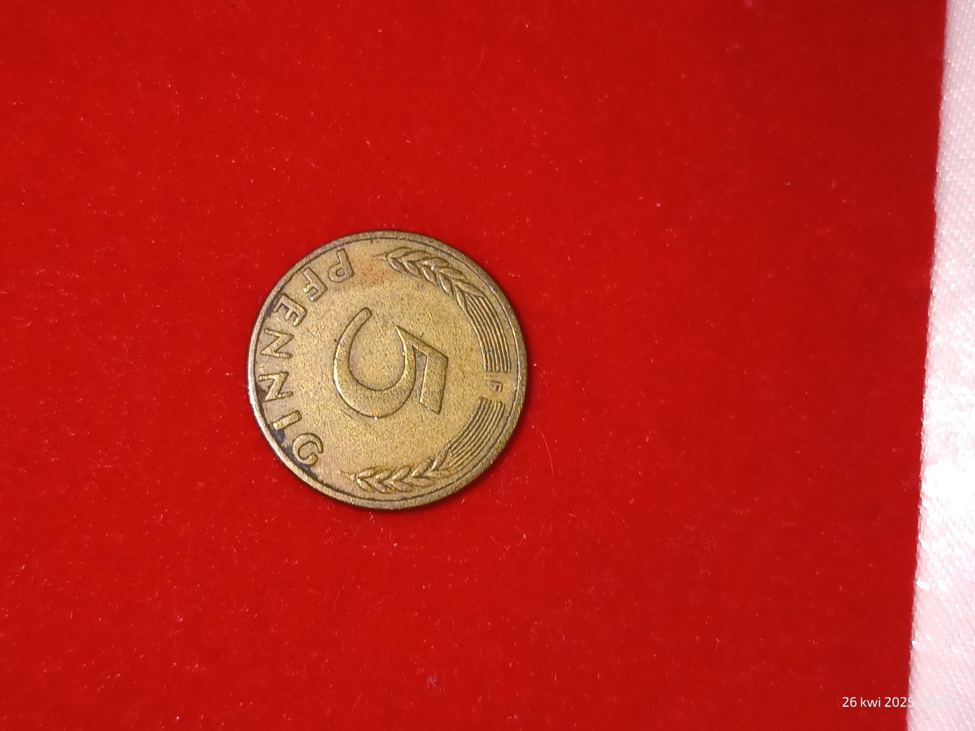 5 fenigów 1950(Niemcy, RFN)