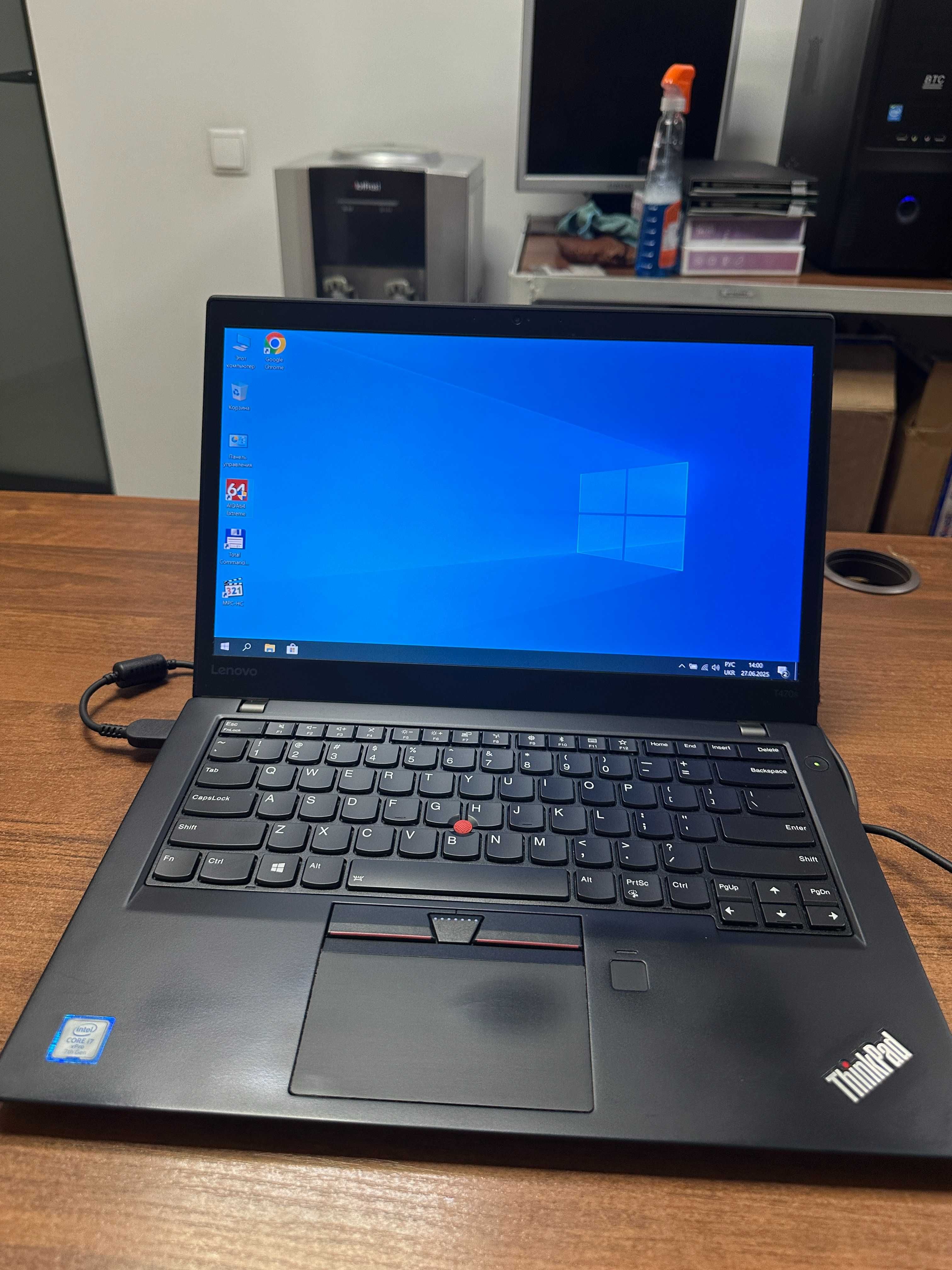 Lenovo ThinkPad T470s FHD Core i7-7600U 2.8GHz,12GB,256GB SSD з США