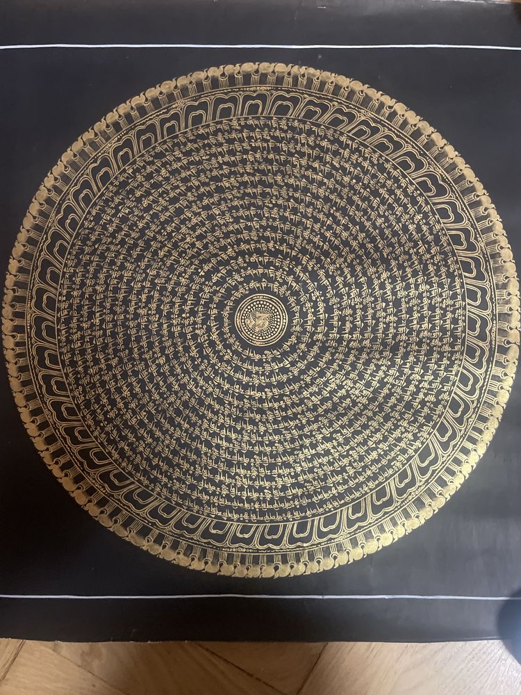 Mandala 58x58 cm, obraz ręcznie malowany