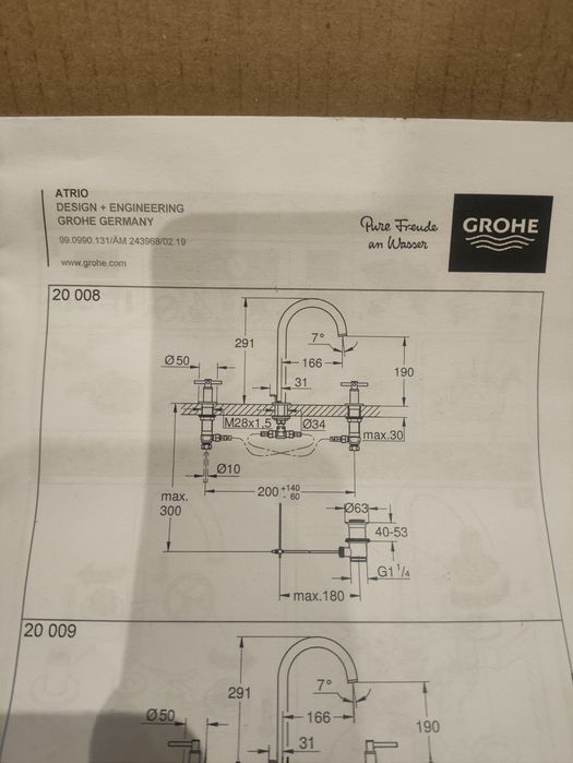 Sprzedam baterie Hansgrohe