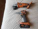 AEG Ridgid 18v.Szlifierka 125mm oraz klucz 3/8 280Nm --same narzedzia