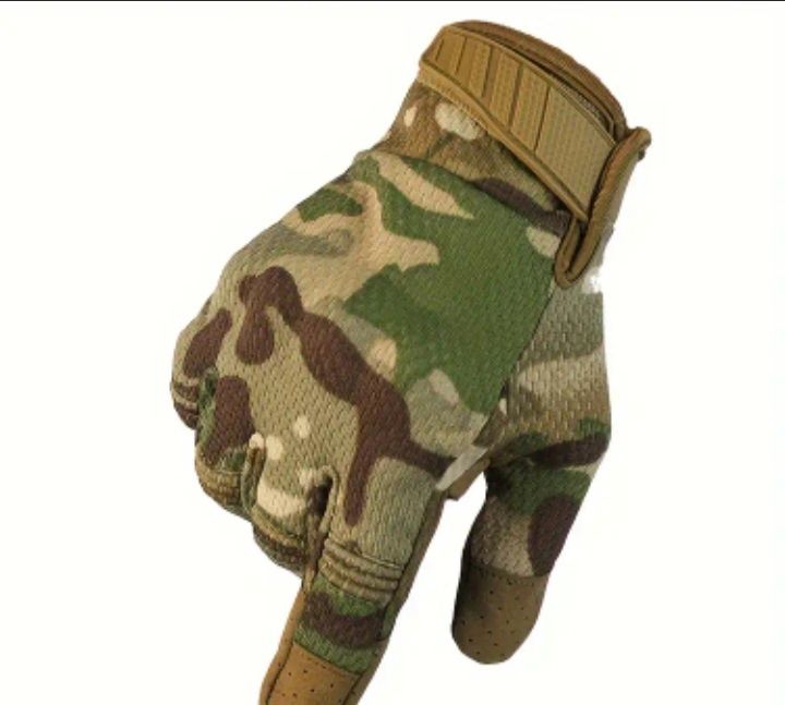 Дихаючі Тактичні Рукавички Камуфляж