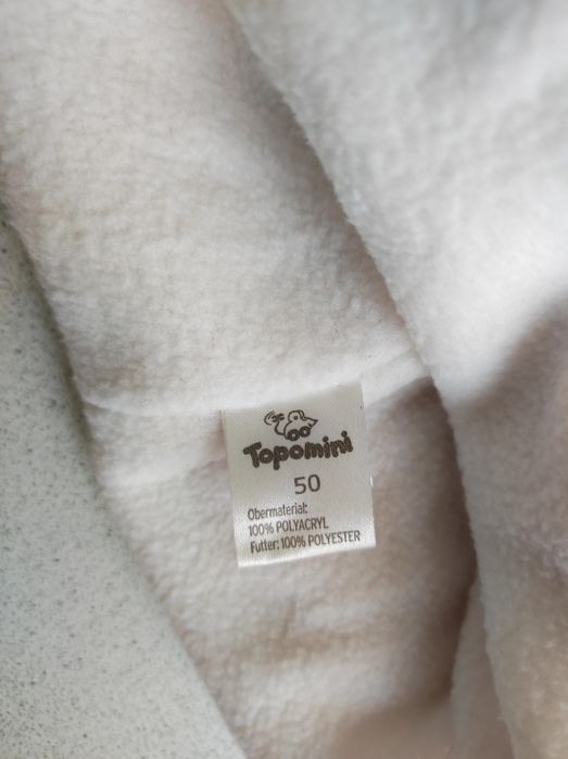 Тепла зимова шапка Topomini для дівчинки 2 роки, розмір 50