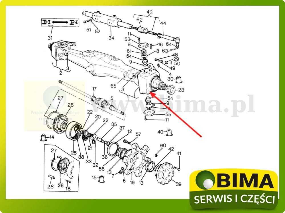 Zwrotnica lewa Massey Ferguson MF 3050,3060,3065,387,393,397,373,377