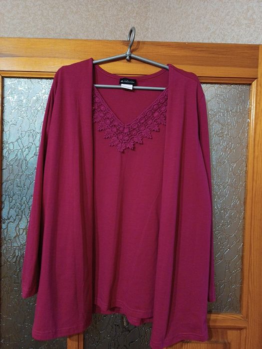 Кофта- туніка бордова
